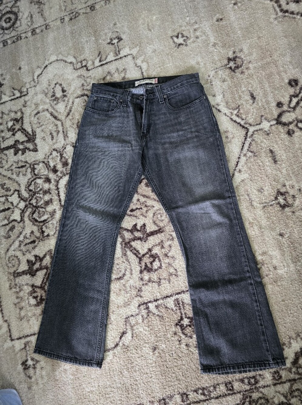 Levi's Men's Bootcut Jeans in Washed Black